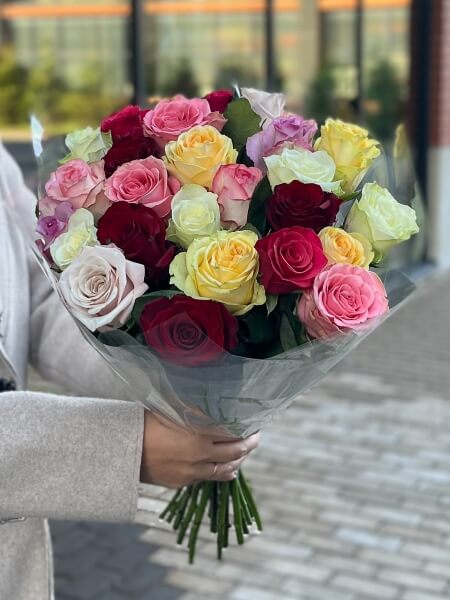 Микс из роз 25шт